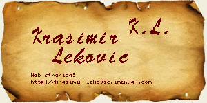 Krasimir Leković vizit kartica